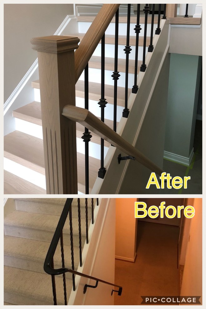 Before & After complete home remodeling with 18 ft long structural wall removal
