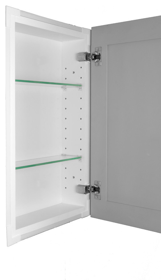 Shaker Style Frameless In-Wall Medicine Cabinet ...