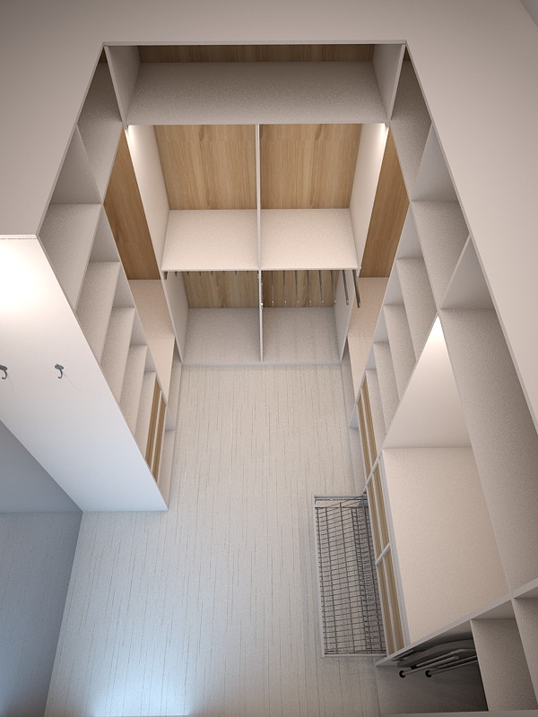 Дизайн проект гардеробной комнаты