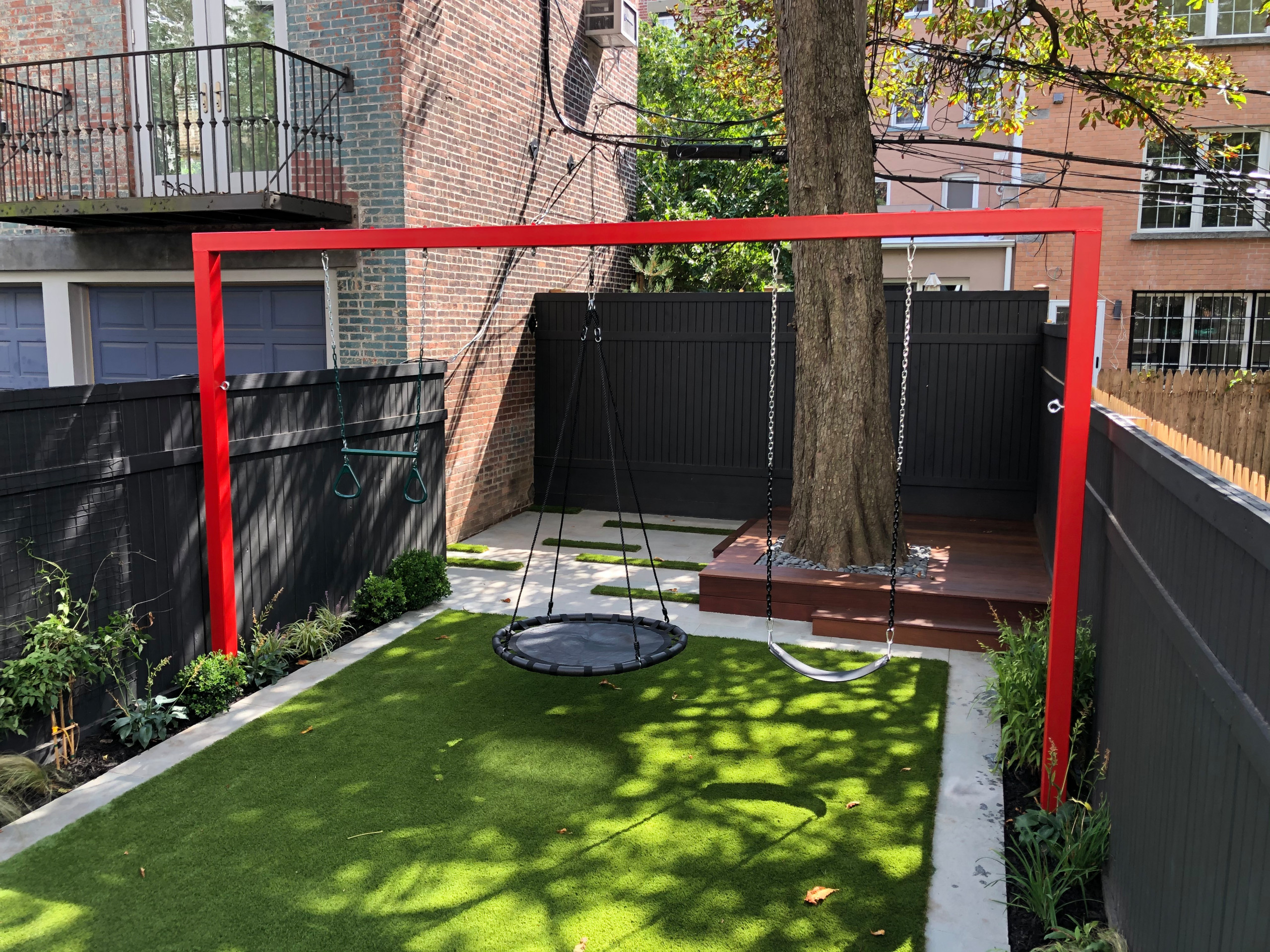 Kids Garden in a Shady  Backyard