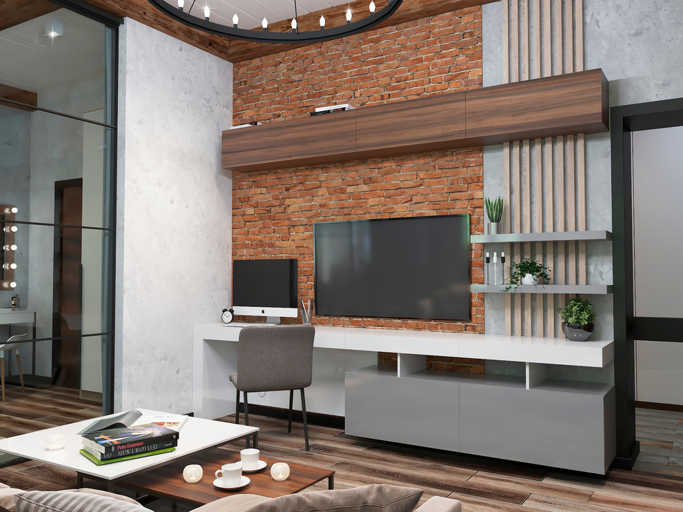 Сталинка-лофт. Гостиная-кухня