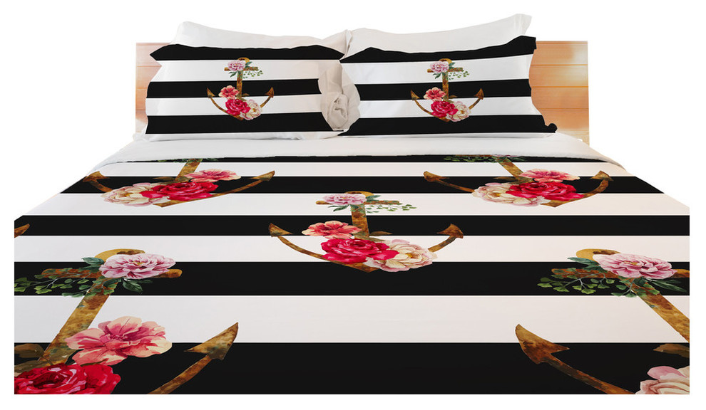Anchors Away, Multi Duvet Cover, Queen Beach Style Duvet Covers And