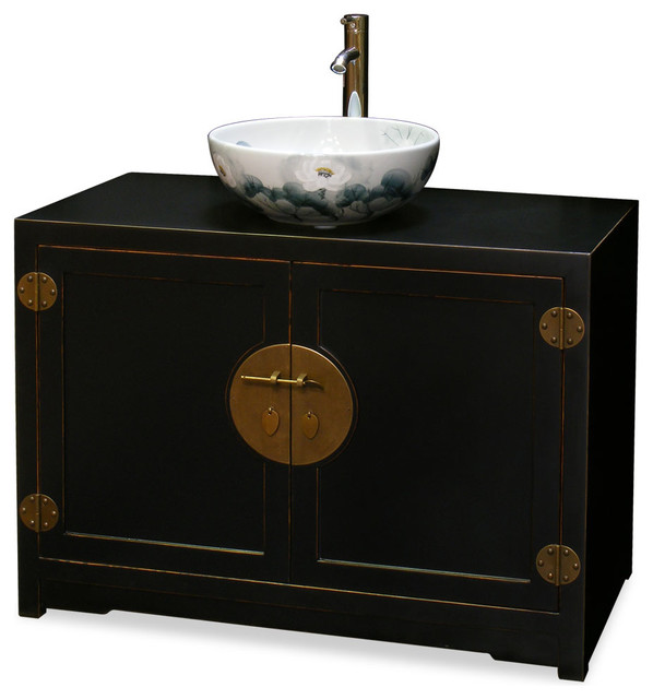 Elmwood Ming Style Vanity Cabinet Asian Bathroom Vanities And Elmwood Ming Style Vanity Cabinet