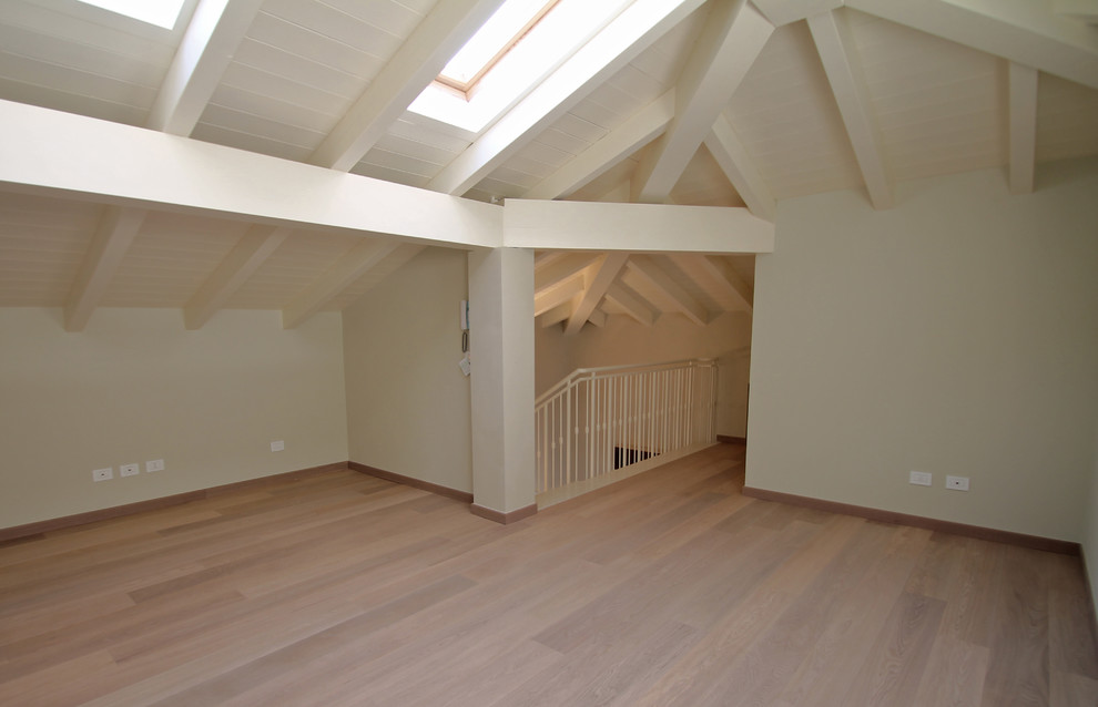 SOTTOTETTO LEGNO studio dei colori e dei materiali per alti livelli di comfort