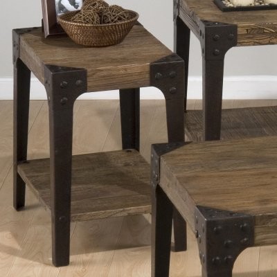 Jofran Timber Elm Chairside Table