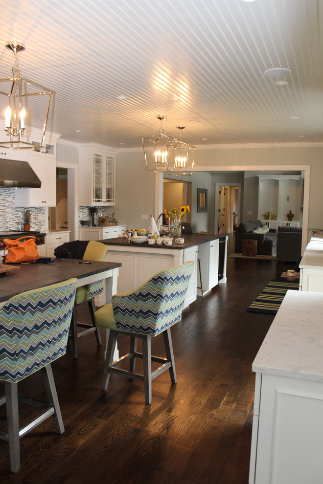 Example of a mountain style kitchen design in New York