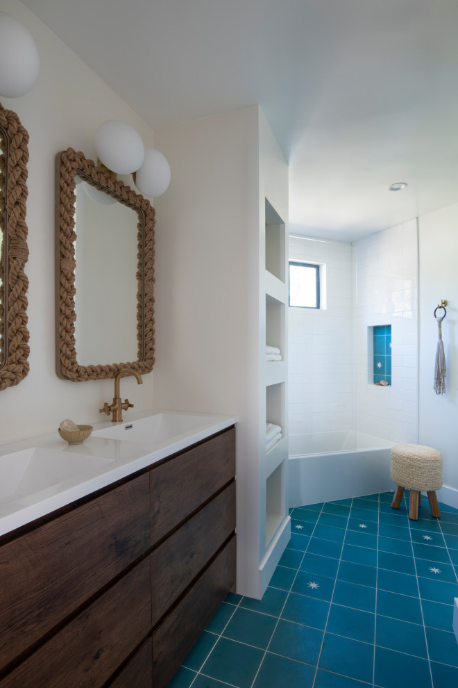 Olivenhain Residence Bathroom San Diego by KC INTERIOR DESIGN LLC