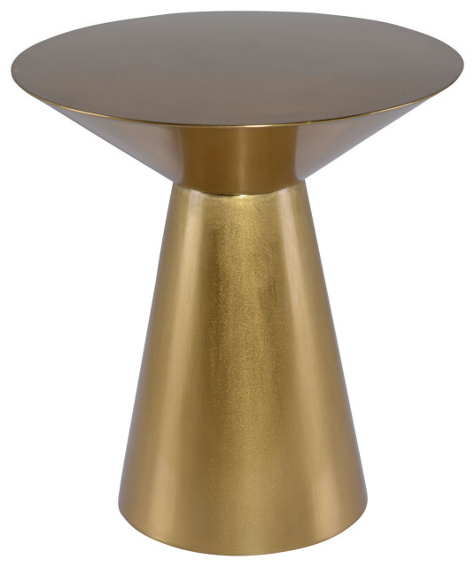 Owen Gold Metal Side Table Contemporary Side Tables And End Tables