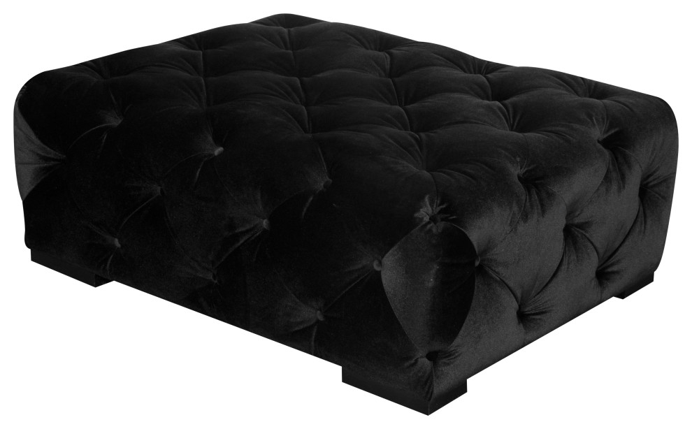 Jasper Rectangular Ottoman Transitional Footstools And Ottomans by American Home Classic