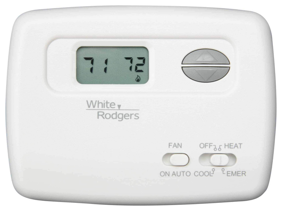 Copeland White-Rodgers 80 Series, 7 Day Programmable, Heat Pump (2H/1C) Thermostat 1F83H-21PR - The Home Depot