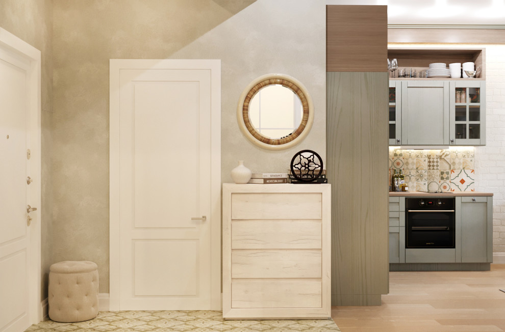 Дизайн проект квартиры общей площадью 56 кв.м в стиле "Прованс"