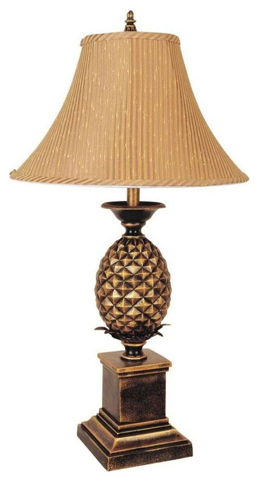 ORE International Lamps 32 in. Pineapple Antique Gold Table Lamp 9001T