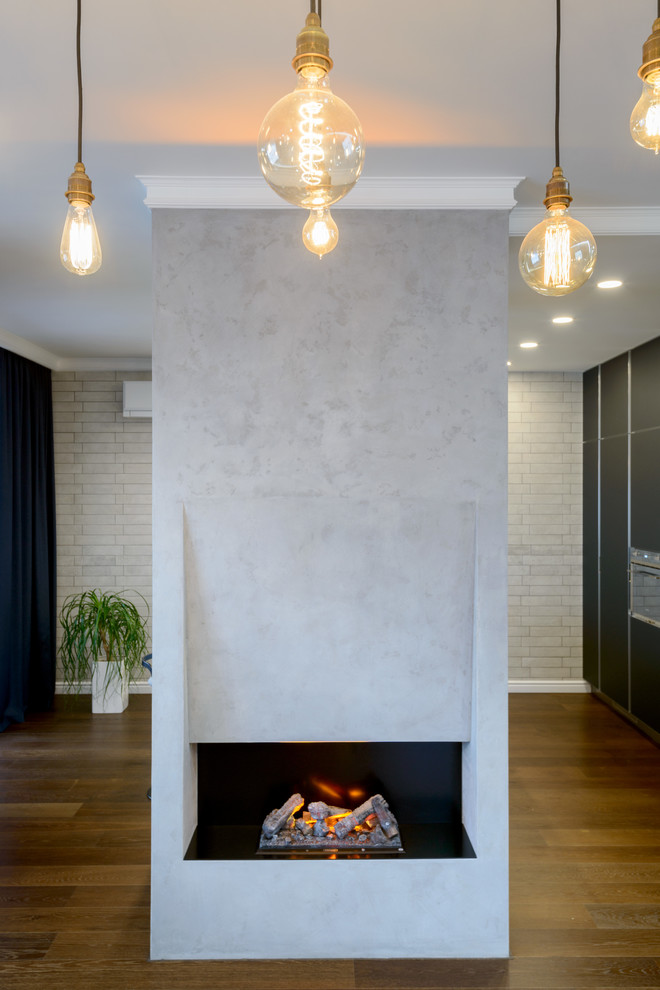 АРТ-БЕТОН в гостиной