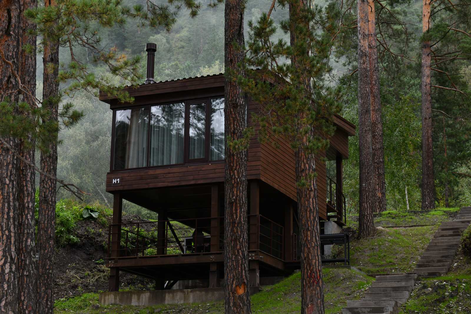 отдельно стоящие дома в эко-отеле Алтика