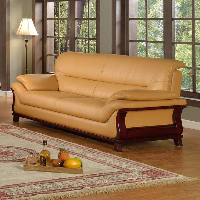 Kalina Bonded Leather Modern Sofa