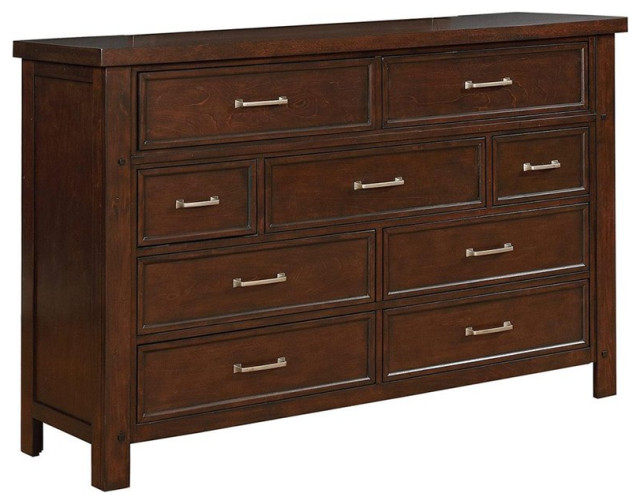 Coaster Barstow Traditional Wood Dresser with 9Drawer in Brown