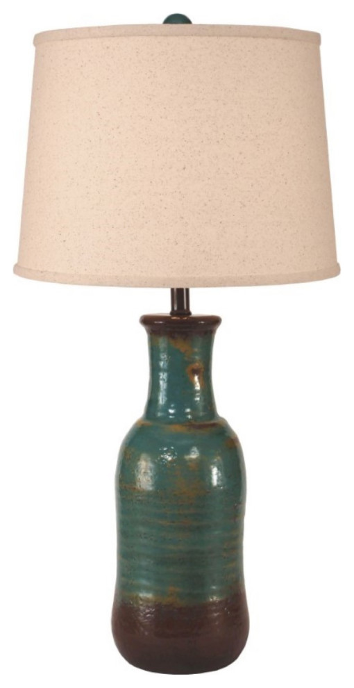 Harvest Faux Clay Jug Table Lamp Farmhouse Table Lamps by