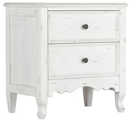 Pemberly Row Jeannette 2 Drawer Nightstand Farmhouse Nightstands And Bedside Tables By Homesquare