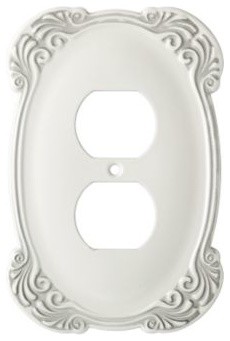 Liberty Hardware Arboresque Switch Plate, White