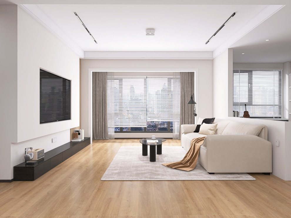 Современная кухня-гостиная 58 м²