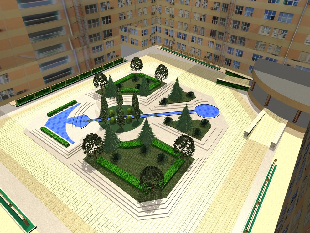 Проект дворика МинПромТорга