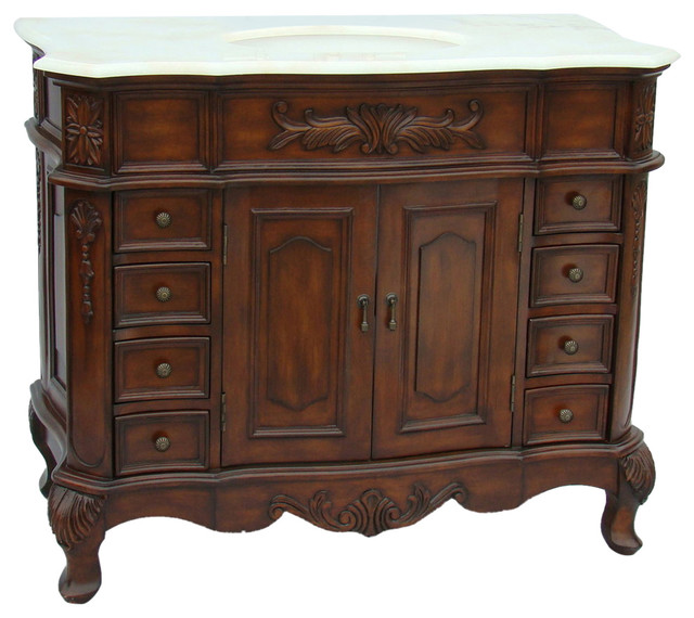 42" Old Fashioned Look Morton Bathroom Sink Vanity Model Victorian