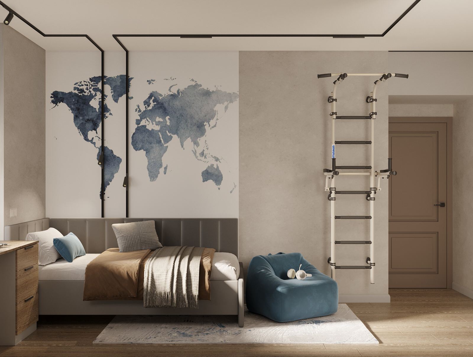 3к квартира 85 м2 для молодой семьи с двумя сыновьями