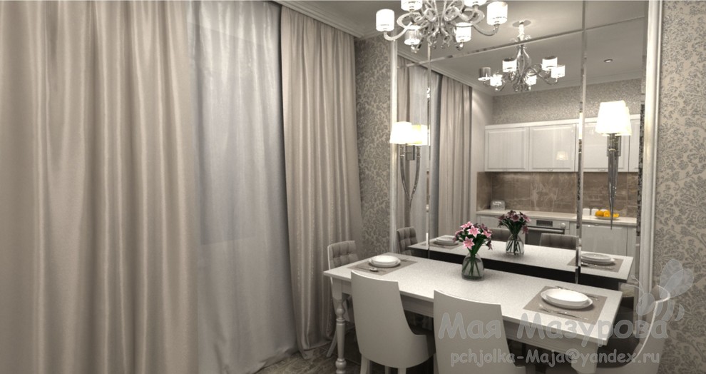 57,6 кв.м. благородной монохромности