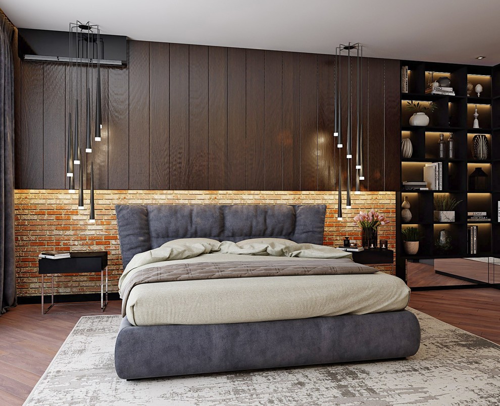 Брутальный и уютный интерьер