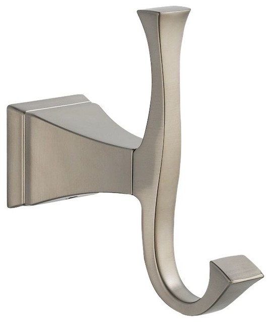 Delta Dryden Double Robe Hook Transitional Robe & Towel Hooks by