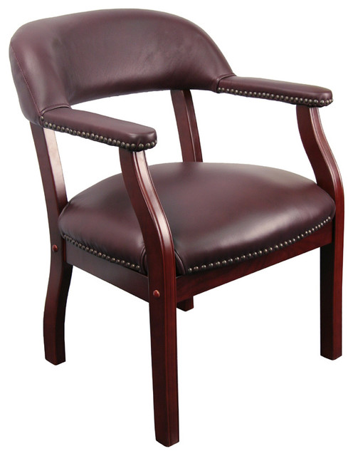 Burgundy Leather Luxurious Conference Chair by Flash Furniture
