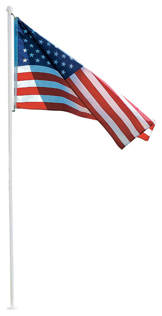 10 Flag Pole Kit With 3 X5 American Flag Contemporary Flags