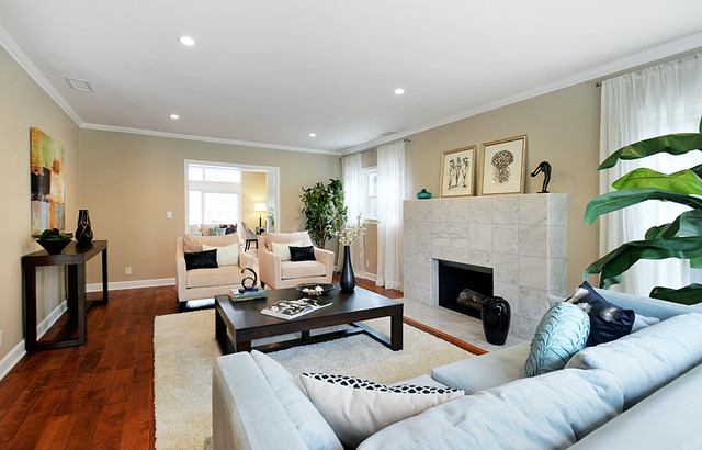 Ridgewood contemporaneo-sala-de-estar
