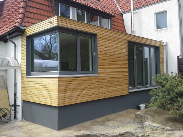 Fassade des Anbaus contemporaneo-facciata