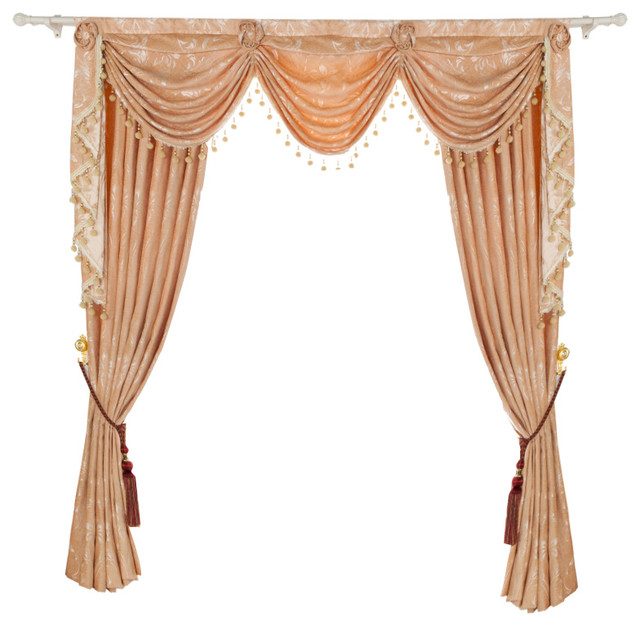 Luxurious Window Curtain Creamy Touch Traditional Curtains By Luxurious Window Curtain Creamy Touch 100 X96 2 Panels With Valance