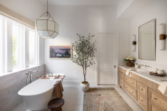 Bathroom of the Week: Warm Neutrals and a European Feel
