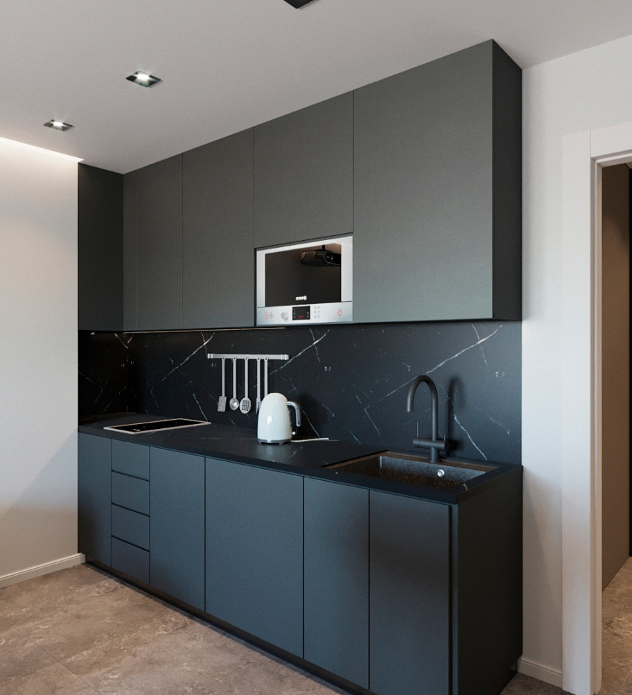 Квартира ЖК "Полюстрово"интерьер кухни