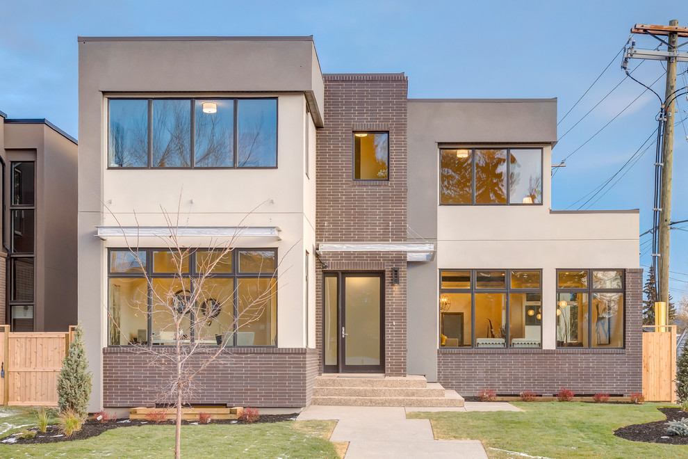 Modern exterior home idea in Calgary