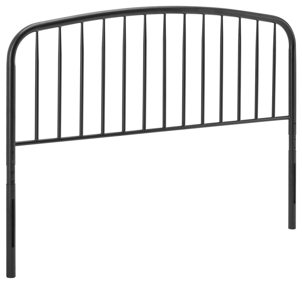 Nova Queen Metal Headboard, Black