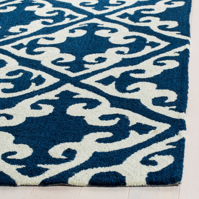 Studio Seven Easy Care Rug Navy Ivory Contemporary Doormats Studio Seven Easy Care Rug Navy Ivory Contemporary Doormats By Safavieh