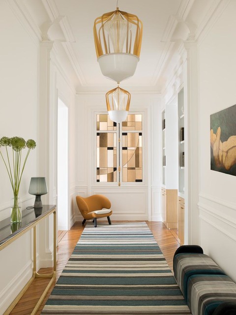 Vitrail contemporain/d&eacute;coration d'int&eacute;rieur modern-flur
