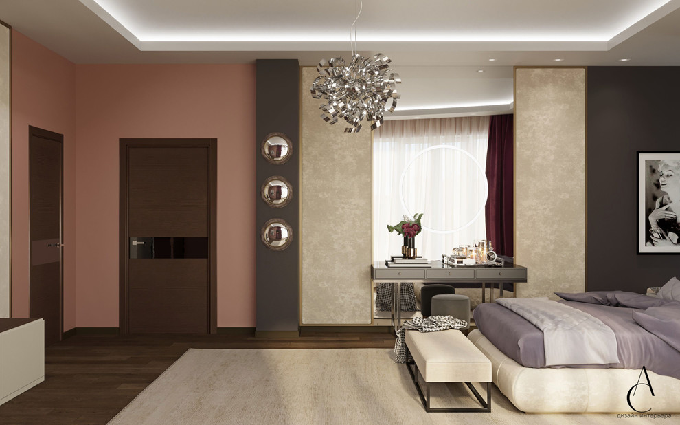 СПАЛЬНАЯ В ЧАСТНОМ ДОМЕ КОТТЕДЖНОГО ПОСЕЛКА НОВАЯ РАССОХА