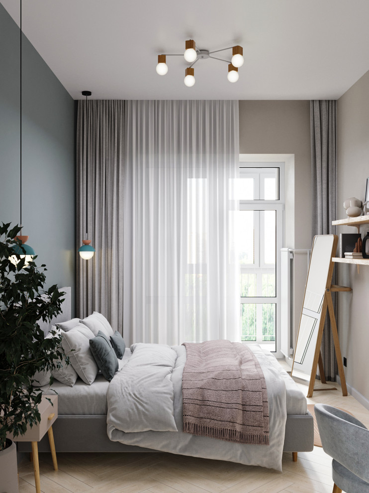 Дизайн-проект квартиры, площадью 59,25 м2, мкр Северный, жк Риф