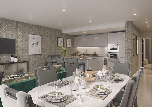 Blackfriars Circus - Barratt London contemporary-kitchen