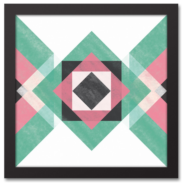 Geometric Southwest Framed Canvas Wall Art 12 X12 Contemporary Prints And Posters By Designs Direct