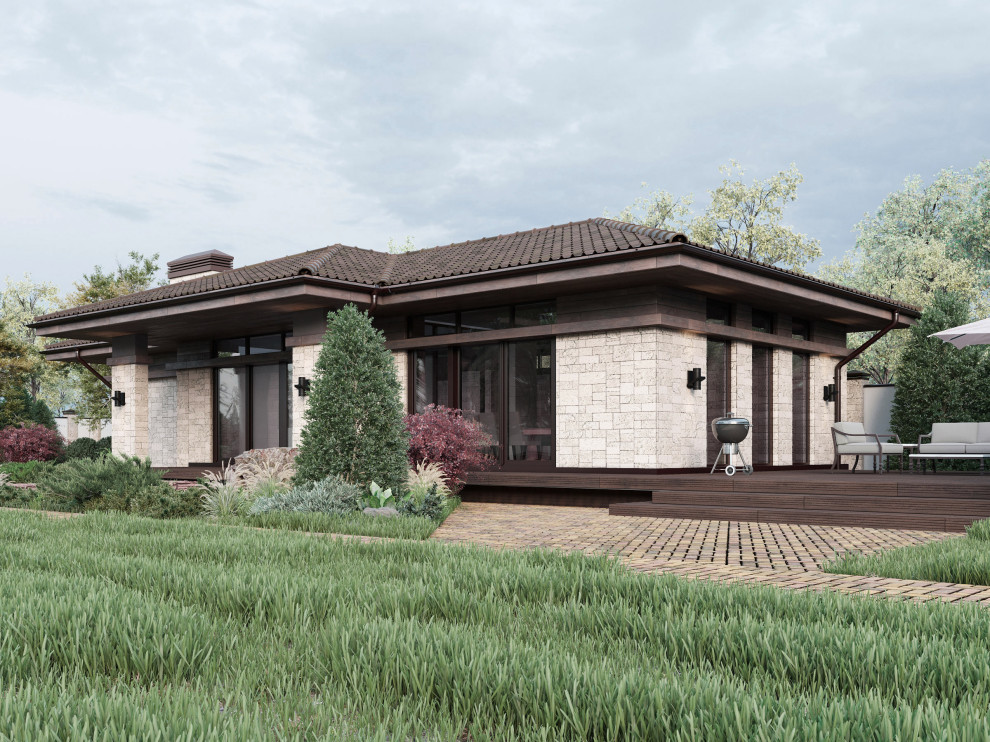 Архитектурный проект бани с бассейном