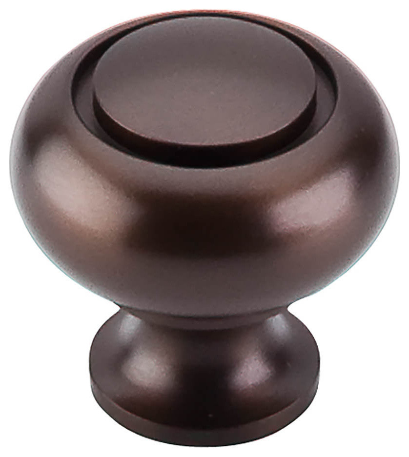 New Amerock BP53011-ORB Round Ring Oil-Rubbed Bronze Kitchen Cabinet Knob