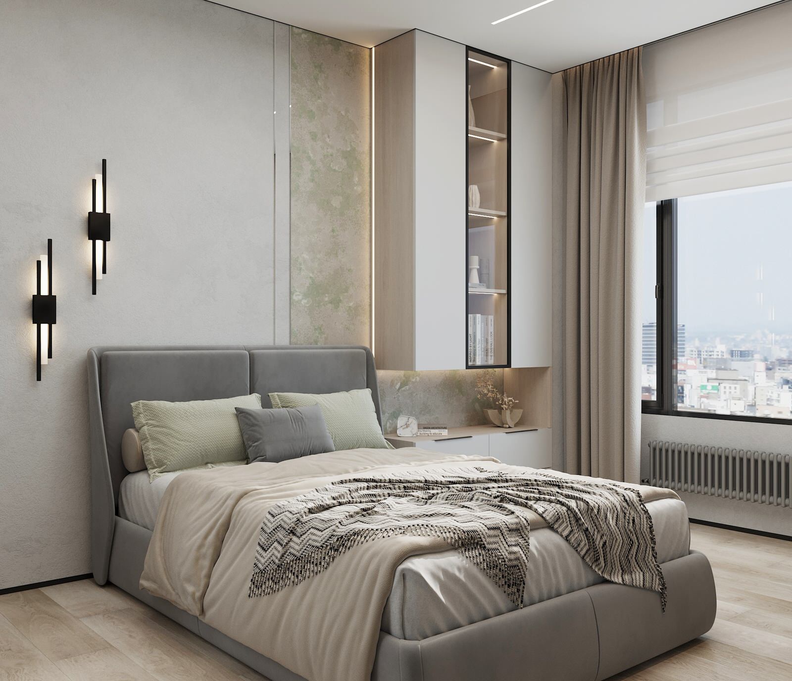 2023г. Интерьер квартиры 134 м2 в ЖК "Чикаго"