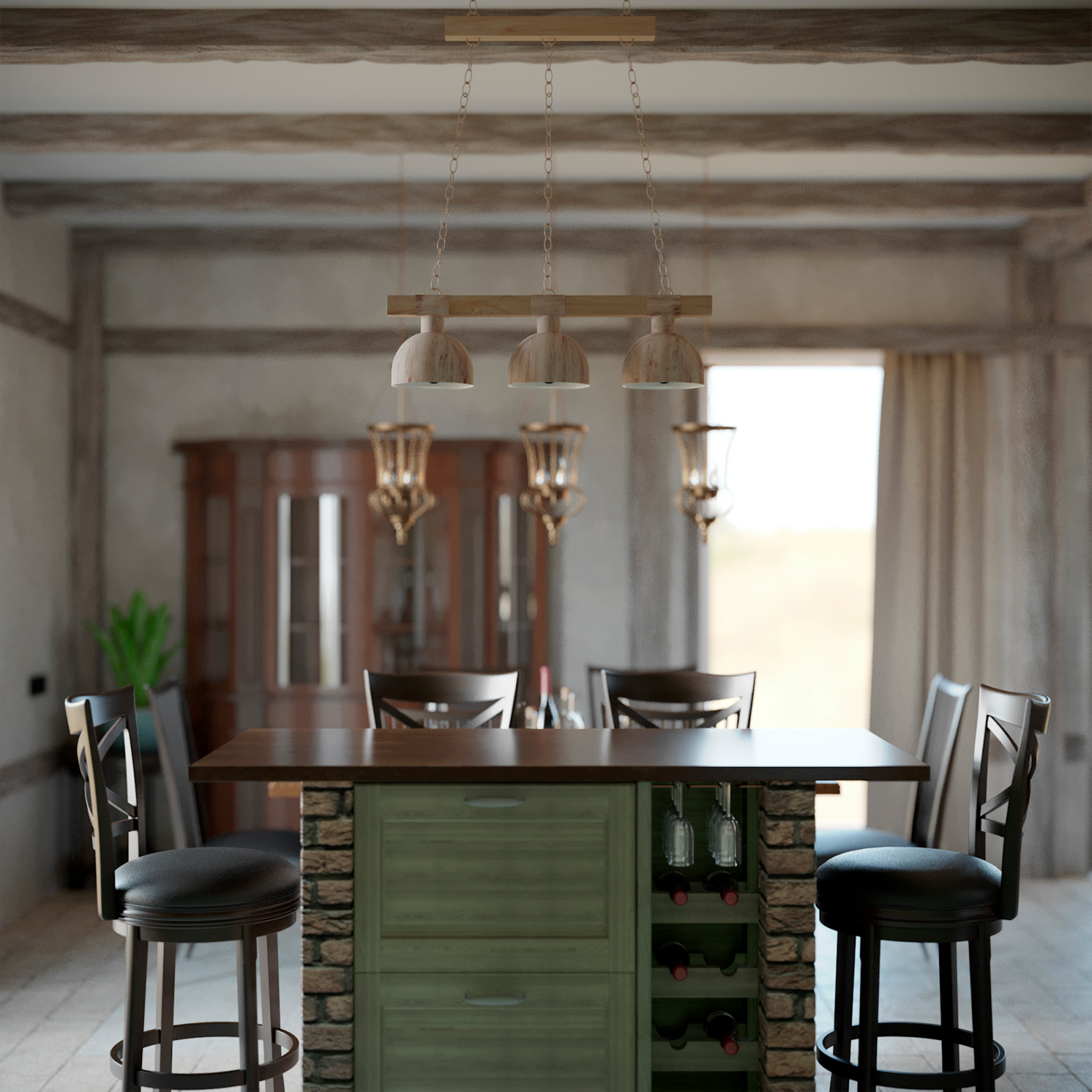 Частный жилой дом. Первый этаж