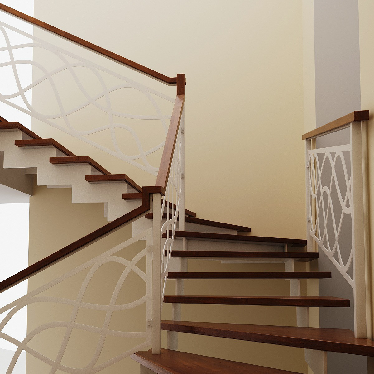 Проект лестницы для согласования с заказчиком.